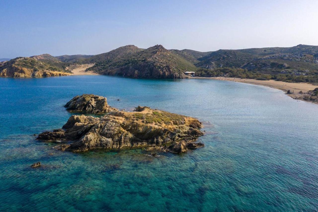 Authentic Cretan Stone Windmill Villa Sitia  Exterior foto