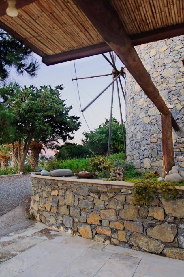 Authentic Cretan Stone Windmill Villa Sitia  Exterior foto