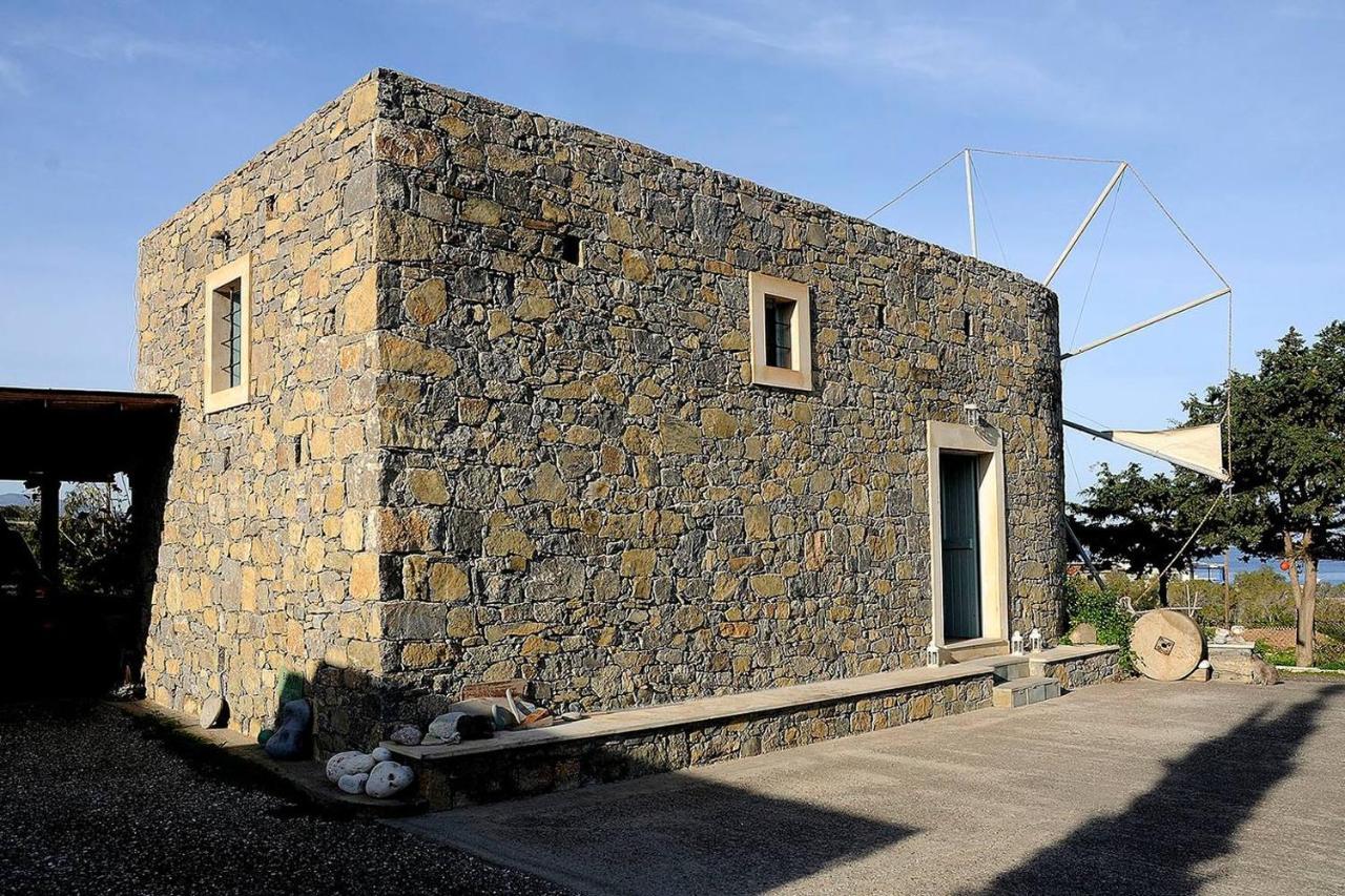 Authentic Cretan Stone Windmill Villa Sitia  Exterior foto