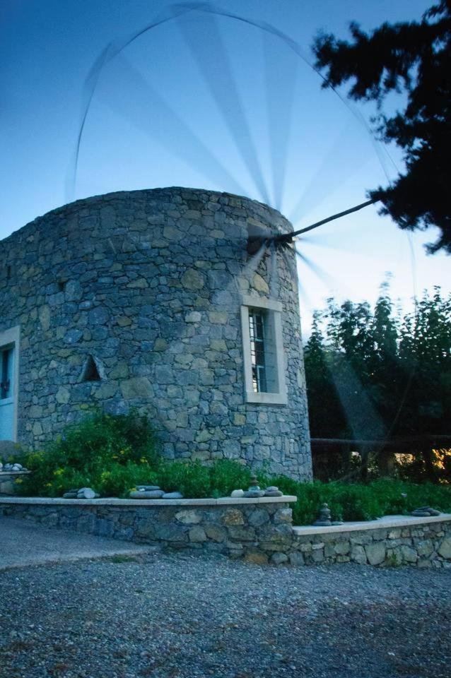 Authentic Cretan Stone Windmill Villa Sitia  Exterior foto